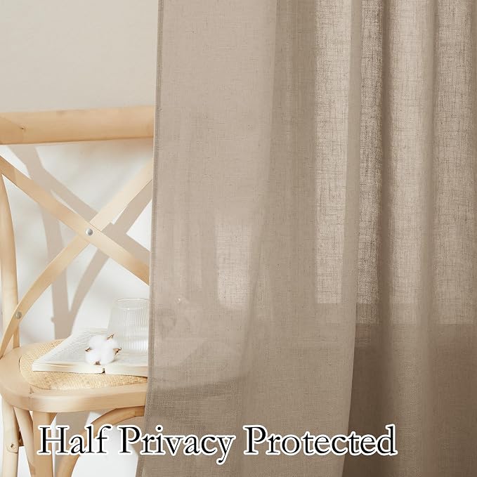 RYB HOME Extra Wide Sheer Curtains - Image 5