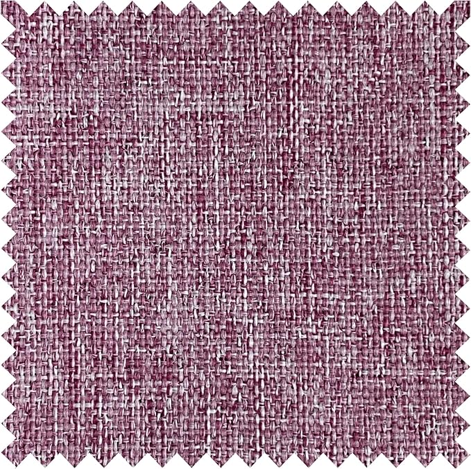 Macochico Extra Wide Full Blackout Linen Curtains for Sliding Door Lilac Pinch Pleated Linen Curtains 96 Inches Long for Bedroom Living Room Farmhouse with Tieback 120”Wx96”L 1 Panel