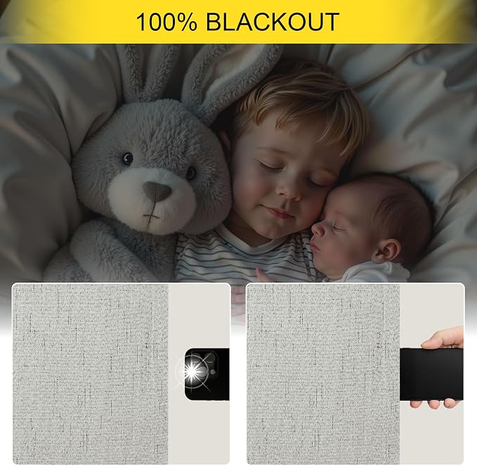 Light Grey Black Out Curtains 72 Inch Long - Image 4