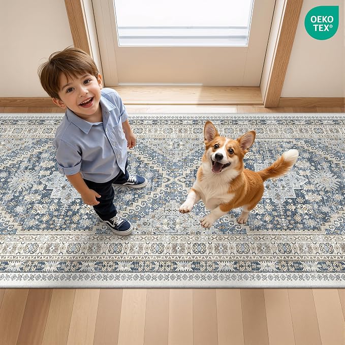 Washable Runner Rug 2.5x16, Non-Slip Long Kitchen Rugs, Soft Hallway Runner - Image 9