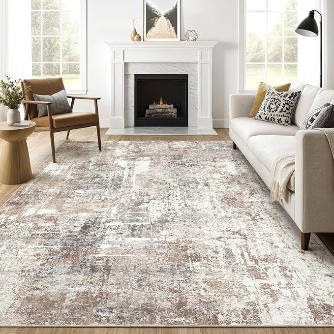LOONGRUG 7x10 Area Rug Washable Large Neutral Modern Living Room Rugs | by LOONGRUG