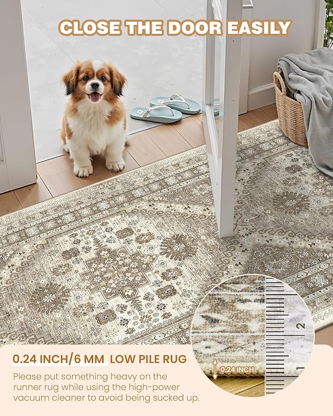 Hallway Runner Rug 2x12 Extra Long Washable Runner, Non Slip Runner - Image 6