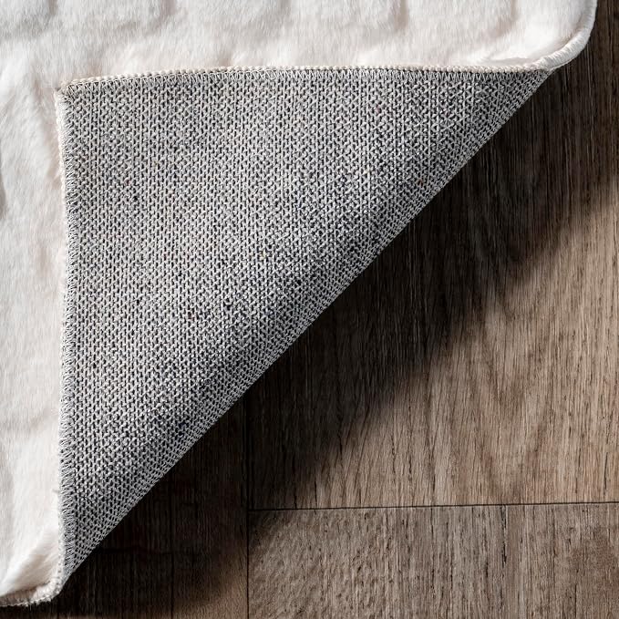 nuLOOM Nia White Geometric Washable Runner Rug - Image 5
