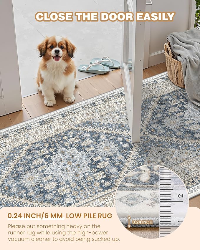 Kitchen Runner Rug Non Slip Washable Rugs 2.5x10, Carpet Runner - Image 6