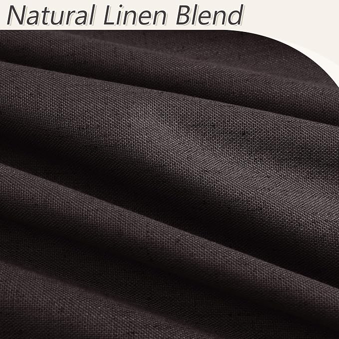 100% Blackout Curtains 90 Inch Length 2 Panels Set - Image 3