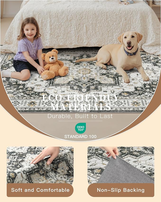 Madane Hallway Runner Rug 2x8 Washable Kitchen Rugs Non-Slip, Soft Ultra-Thin - Image 5