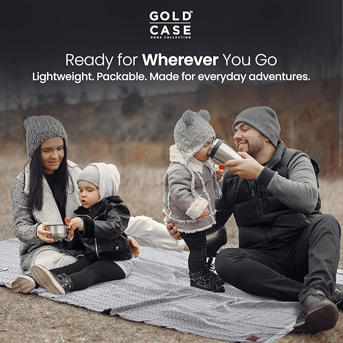 Gold Case Throw Blanket for Couch – 100% Recycled Turkish Cotton Blankets & Throws – Elegant Decorative Throw Blankets for Living Room Sofa – Woven Throws for Couch – Retro Mustard – 50x60