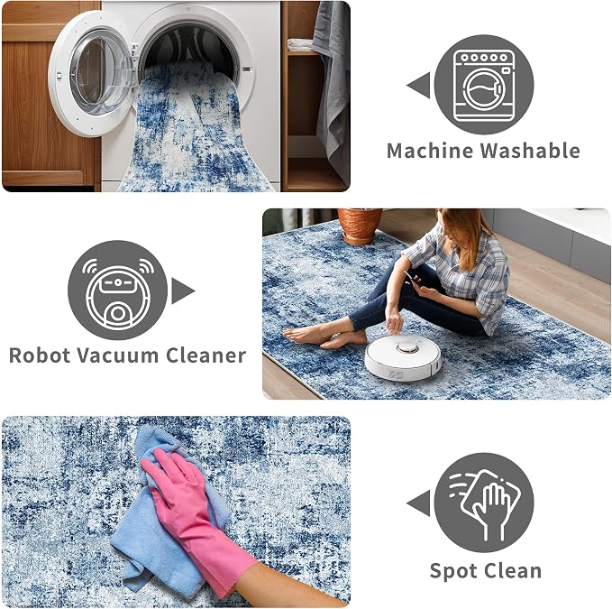 Hallway Runner Rug 2x8 Washable: Entryway Runners Rugs Non Slip Easy-to-Clean - Image 5