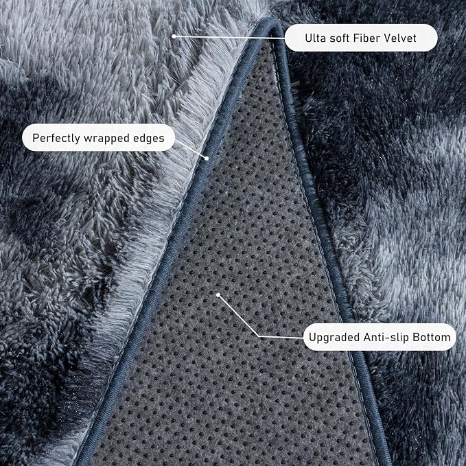 Rugs for Living Room 5x7, Soft Shaggy Modern Shag Area Rug for Bedroom - Image 5