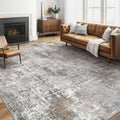 LOONGRUG 6x8 Area Rug Washable Neutral Modern Living Room Rugs Grey Rust | by LOONGRUG