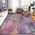 Washable Area Rugs 6'x8' Non-Slip Modern Abstract Soft by RELEANY