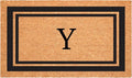 Calloway Mills 152962436Y Black Border 24" x 36" Monogram Doormat by Callowaymills