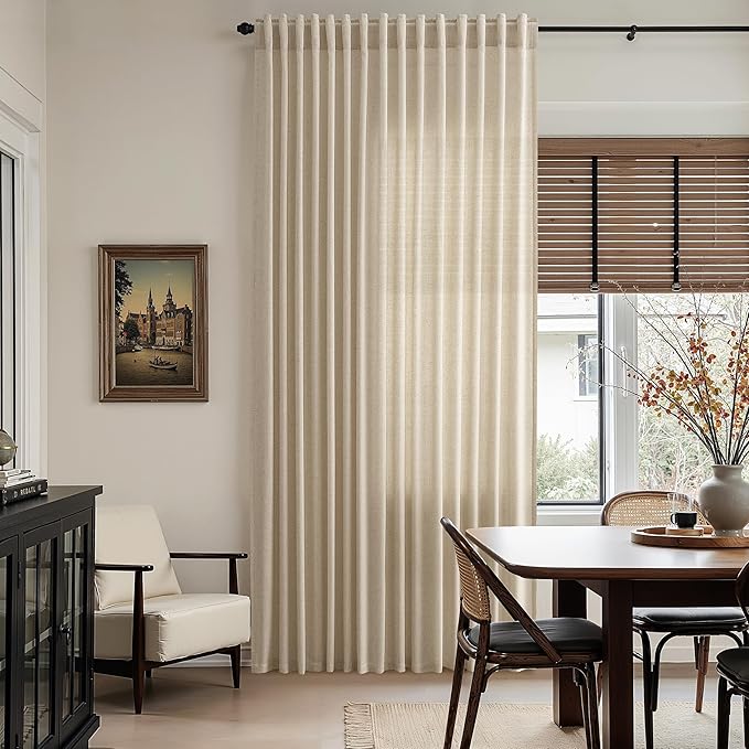 Taupe Burlywood Linen 144 Inch Curtains - Image 8