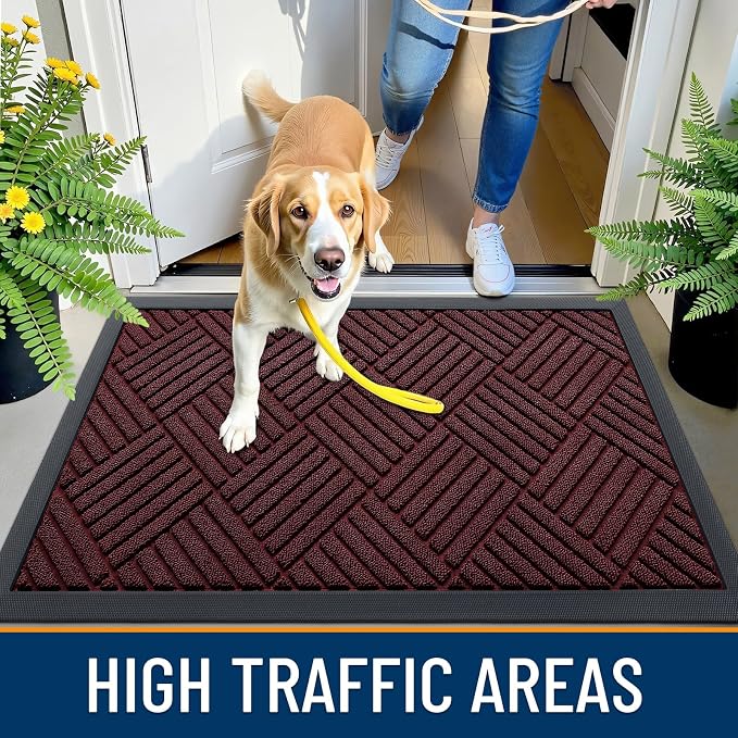 OLANLY Front Door Mat Outside Entrance, Waterproof Heavy-Duty Doormat | 29.5x17 - Image 7