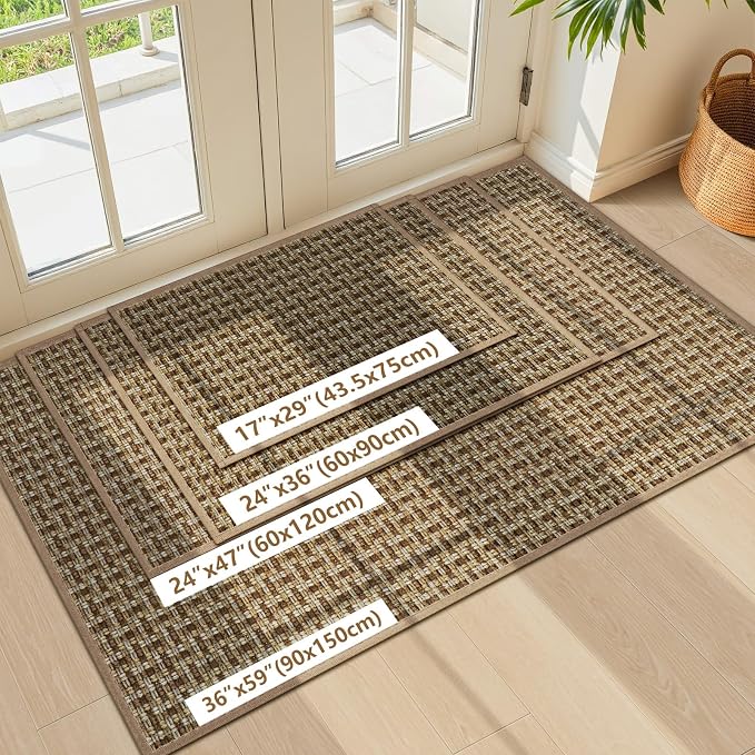 Door Mat Indoor Entrance 36"x59", Absorbent Indoor Door Mat Large, Non Slip - Image 7