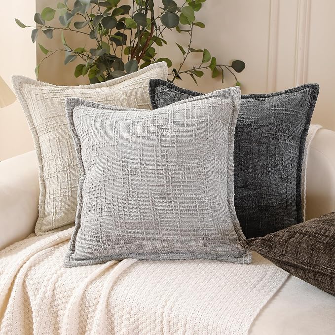 HPUK Fall Chenille Soft Throw Pillow Covers 18x18 Set of 2, Accent Cushion - Image 6