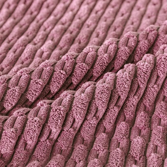 Set of 4 Pink Decorative Throw Pillow Covers 20x20 Inch Corduroy Pillow Covers - Image 5