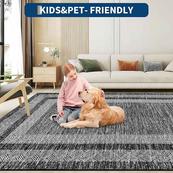 GarveeHome Extra Large Area Rug 10x13 Modern Geometric Rug - Image 6