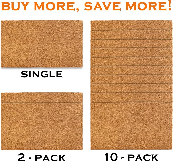 Blank Doormat Coir 30x17 Inch for Screen Printing, Welcome Mat Outdoor 10pk | - Image 4