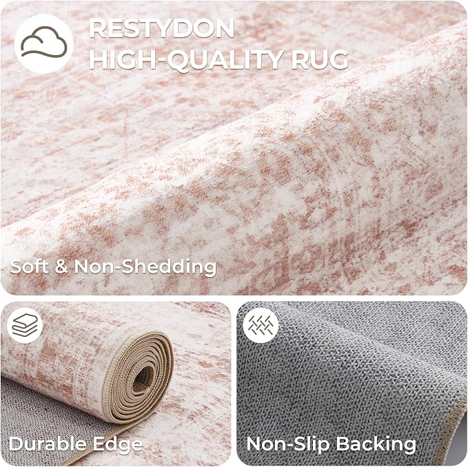 2x6 Runner Rug Non Slip, Washable Hallway Runner Rug, Nursery Room, Soft Runner - Image 7