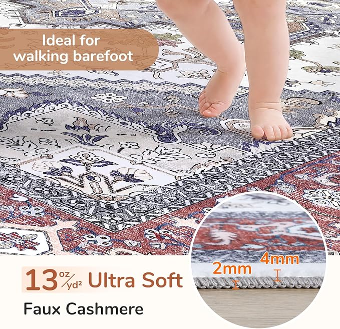OPPODREAM Soft Entryway Rug 2x12, 2x12 Rug Runner, Washable Hallways Carpet 2 x - Image 2