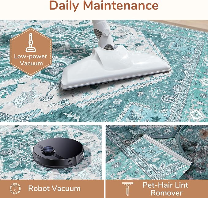 OPPODREAM Soft Area Rugs 4x6, Low-Pile Washable Rugs 4x6 - Image 5