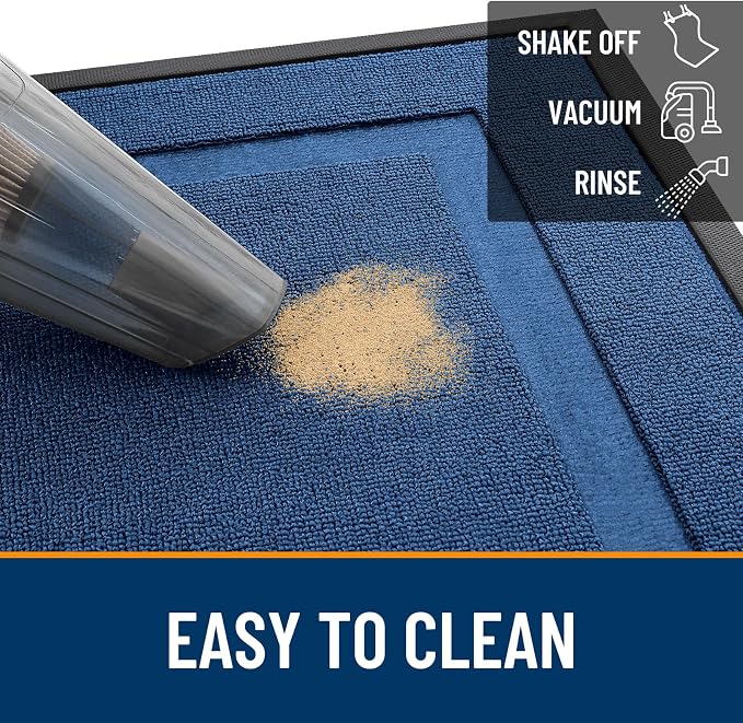 OLANLY Front Door Mat Outside 33x21, All-Season Heavy-Duty Rubber Doormat | - Image 5