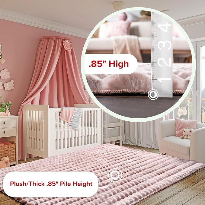 nuLOOM 7'6' x 9'6' Cozy Plush Area Rug, Machine Washable, Soft Fluffy Shag - Image 9