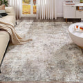 UERMEI 5x7 Area Rug Living Room Rugs Washable Neutral Brown Grey Carpet | by UERMEI