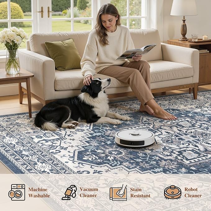 UERMEI 10x14 Area Rug for Living Room - Image 6
