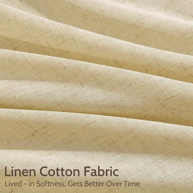 Cream Yellow Curtains 108 Inches Long - Image 4