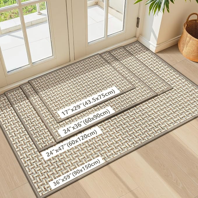 Door Mat Indoor Entrance 24"x36", Absorbent Indoor Door Mat, Non Slip Rubber - Image 7
