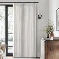 Pinch Pleat Beige White Light Filtering 60 Inch Wide Curtains 90 Inches Long by PleatedDrapes