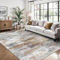 Washable Rug 6x9, Abstract Morden Soft Area Rug, Non-Slip Low Pile Rugs by Yarooge