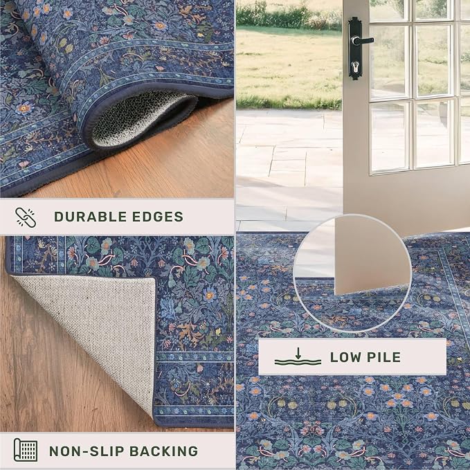 Washable Dining Room Rugs for Under Table - Image 5