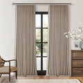 Burlywood Birch Linen Pinch Pleated Blackout Bedroom Curtains 84 Inch Long | by Twodrapes
