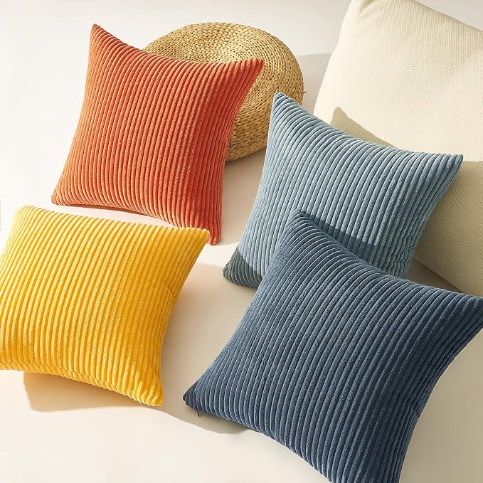 Topfinel Boho Pillow Covers for Couch Bed Accent Modern Pillowcase Corduroy - Image 5
