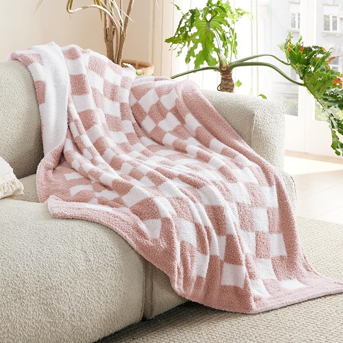 Bedsure GentleSoft Checkered Twin Blanket - Image 2