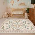 Neutral Girl Nursery Rug 4x6 by HazoHaus