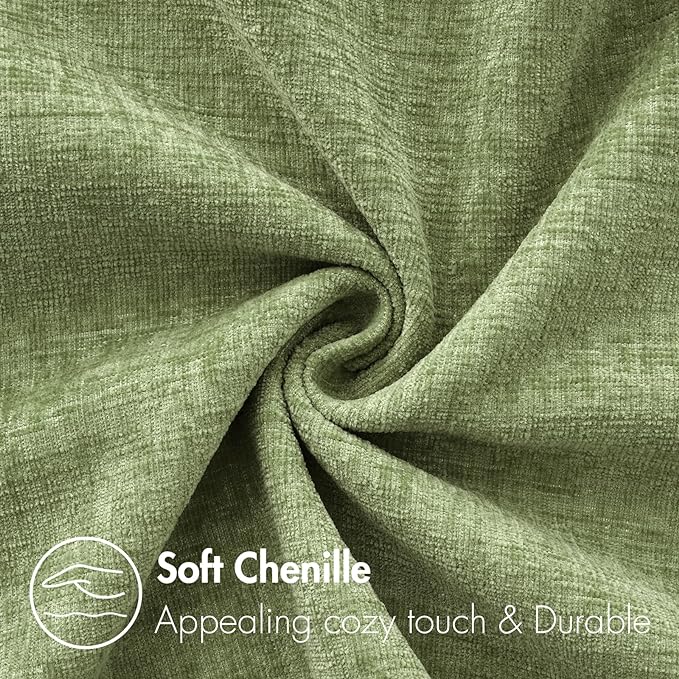 MIULEE Pack of 2 Couch Throw Pillow Covers 16x16 Inch Soft Sage Green Spring - Image 2