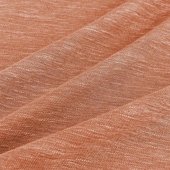 MYSKY HOME 90 Inch Burnt Orange Curtains - Image 6