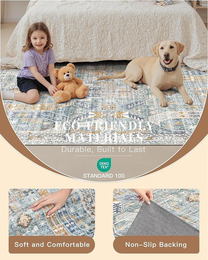 Madane Hallway Runner Rug 2x12, Extra Long Washable Runner Rugs - Image 8