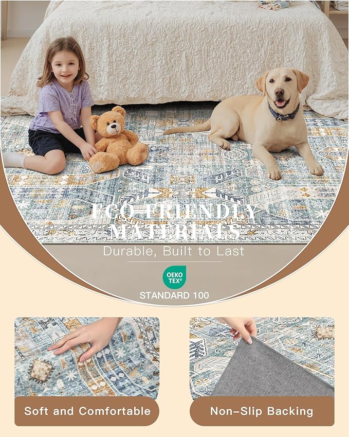 Madane Kitchen Runner 2'6''x8' Soft Rug Runners - Image 9