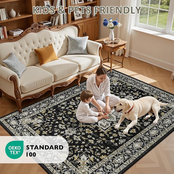 10x12 Area Rugs Living Room: Washable Rug - Image 8