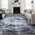 10x12 Area Rug Living Room Rug: Washable Modern Abstract Soft Thin Rug Indoor by FXRHLP