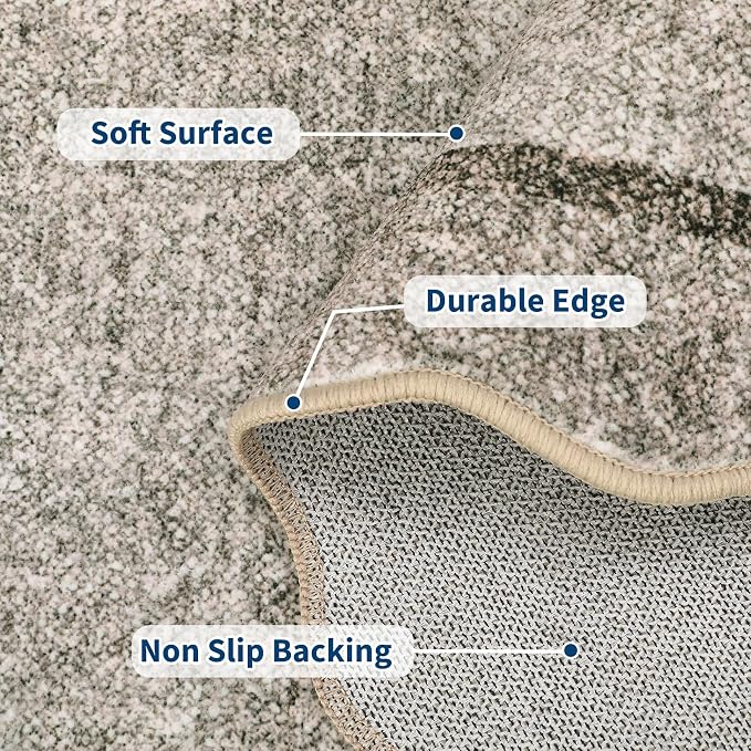 GarveeHome Scalloped Washable Runner Rug 2x6 Non Slip Kitchen Rugs - Image 3