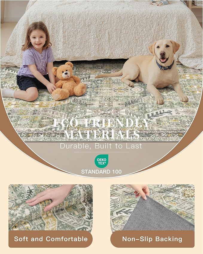 Madane Kitchen Runner 2'6''x8' Soft Rug Runners - Image 5