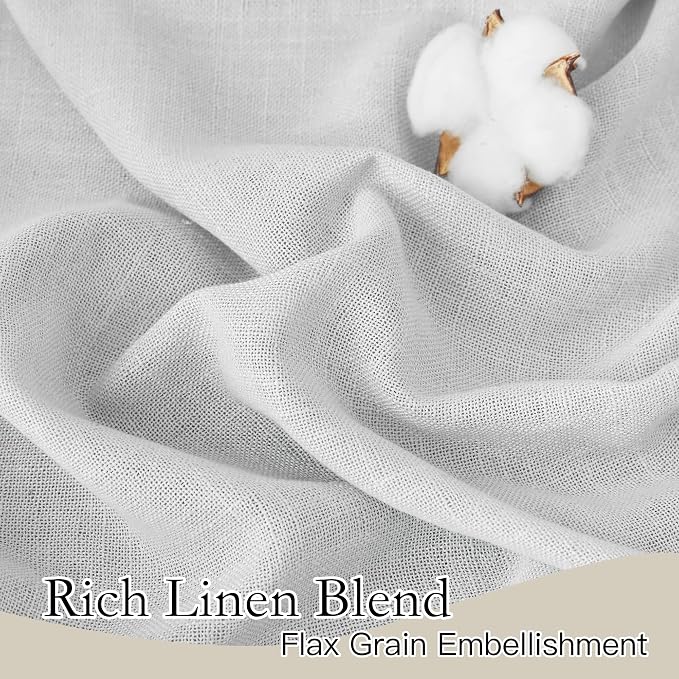 RYB HOME Linen Sheer Curtains - Image 2