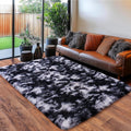 Black and White Rug for Bedroom, 4x6 Area Rug for Kids Room, Bedside Indoor by Quntue