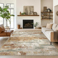 Area Rugs 5x7 for Living Room Bedroom, Modern Abstract Machine Washable Rug by BEIMO